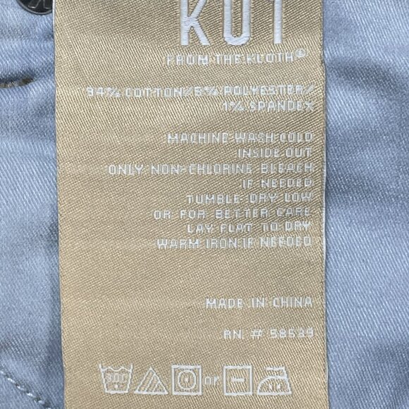 Kut from the Kloth Jeans Womens 0 Blue Reese Ankle Straight Rhinestones 26x27 - Picture 10 of 10